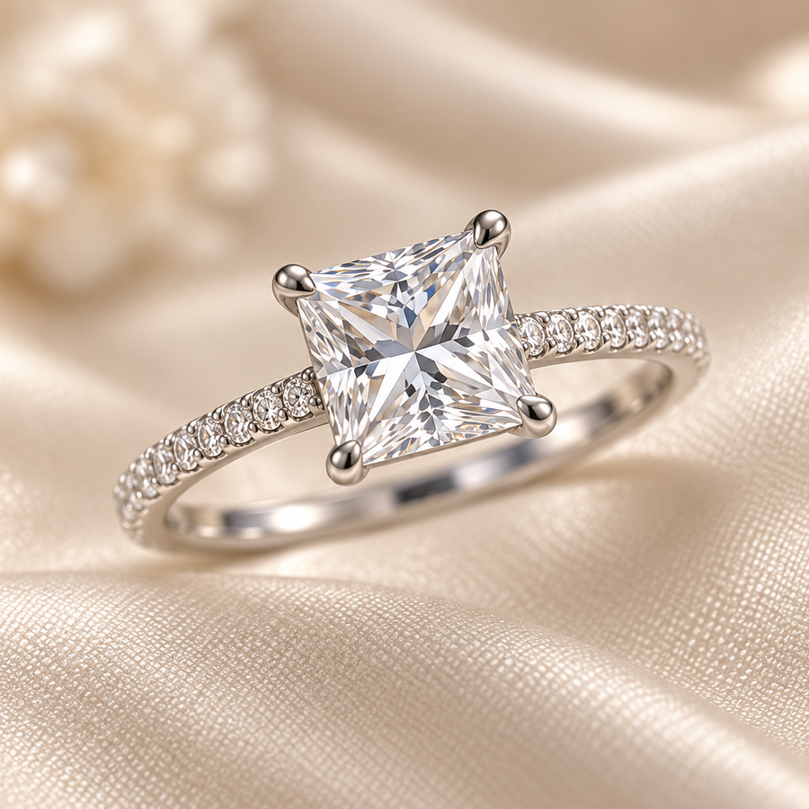 Céline Princess Pavé Ring — design visualisation