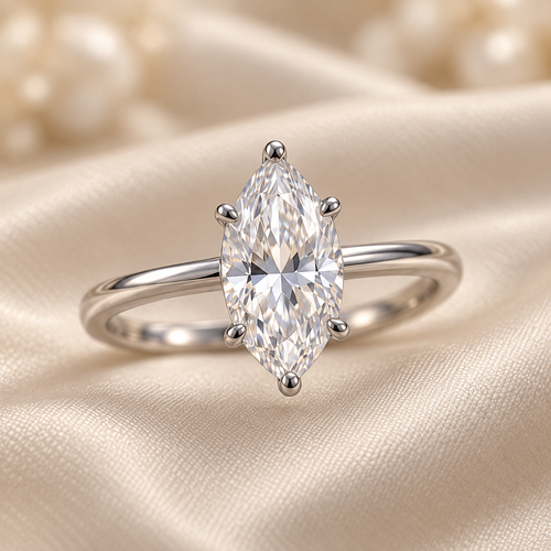 Delphine Marquise Ring — design visualisation